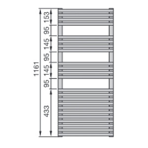 Scaldasalviette Forma 1161x496 mm bianco - Zehnder 2