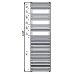 Scaldasalviette Forma 1761x446 mm bianco - Zehnder 2