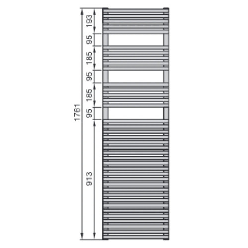 Scaldasalviette Forma 1761x446 mm bianco - Zehnder