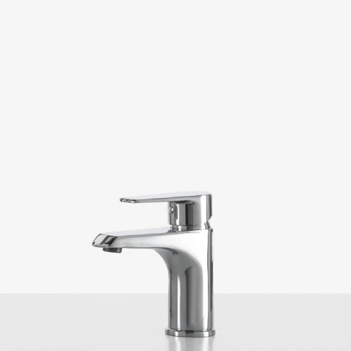 Miscelatore monocomando per lavabo Rule Low con piletta di scarico cro