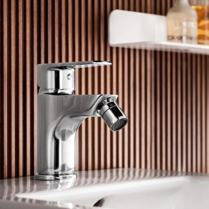 Miscelatore monocomando per bidet Rule con piletta di scarico cromo – 2