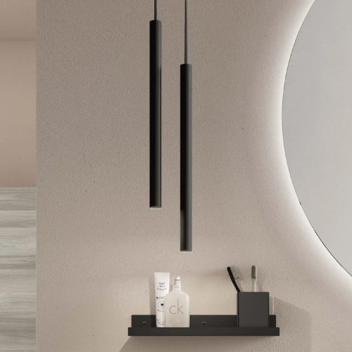 Lampada da parete Stelo 40 cm nero – Geromin