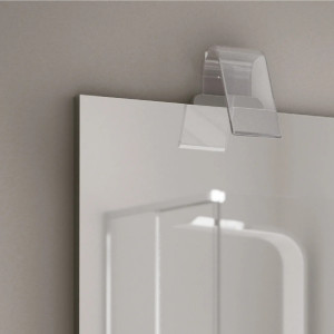 Lampada da parete Cigno Led 12x15x16,5h cm cromo - Geromin