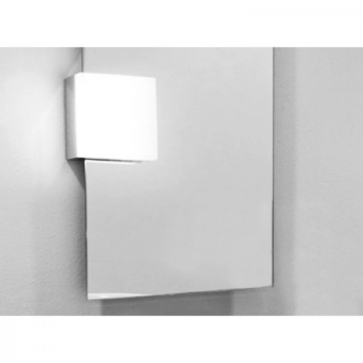 Lampada da parete Win Q 12,5x6,5x12,5h cm policarbonato cromo - Geromi