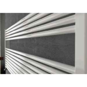 Scaldasalviette orizzontale Claudia Wide 440x1200 mm bianco - Cordivar 2