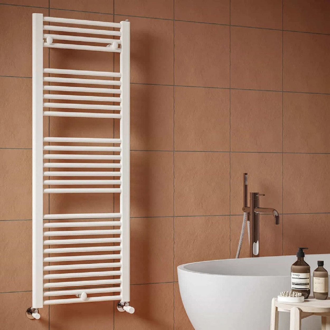 Scaldasalviette verticale Ares 1720x530 mm bianco - Irsap