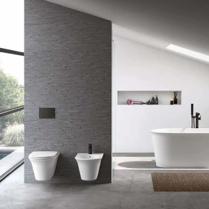 Bidet sospeso Avigo 56x36x30h cm bianco lucido - Hafro 2