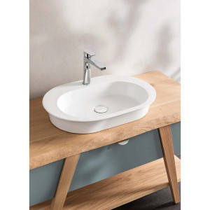 Lavabo da appoggio Avigo 67x45x10h cm bianco lucido - Hafro 2