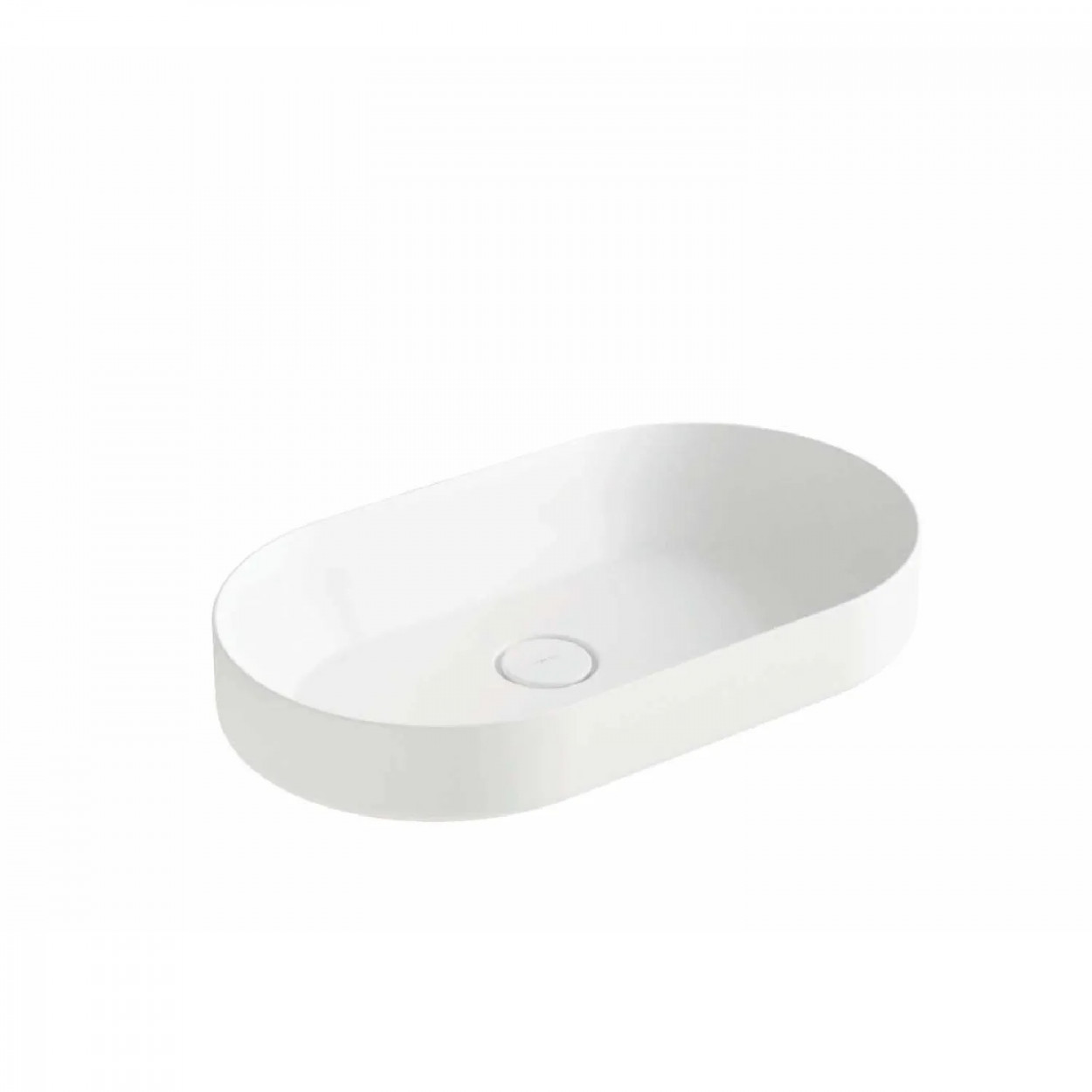 Lavabo da appoggio Albo 65x39x12h cm bianco lucido - Hafro