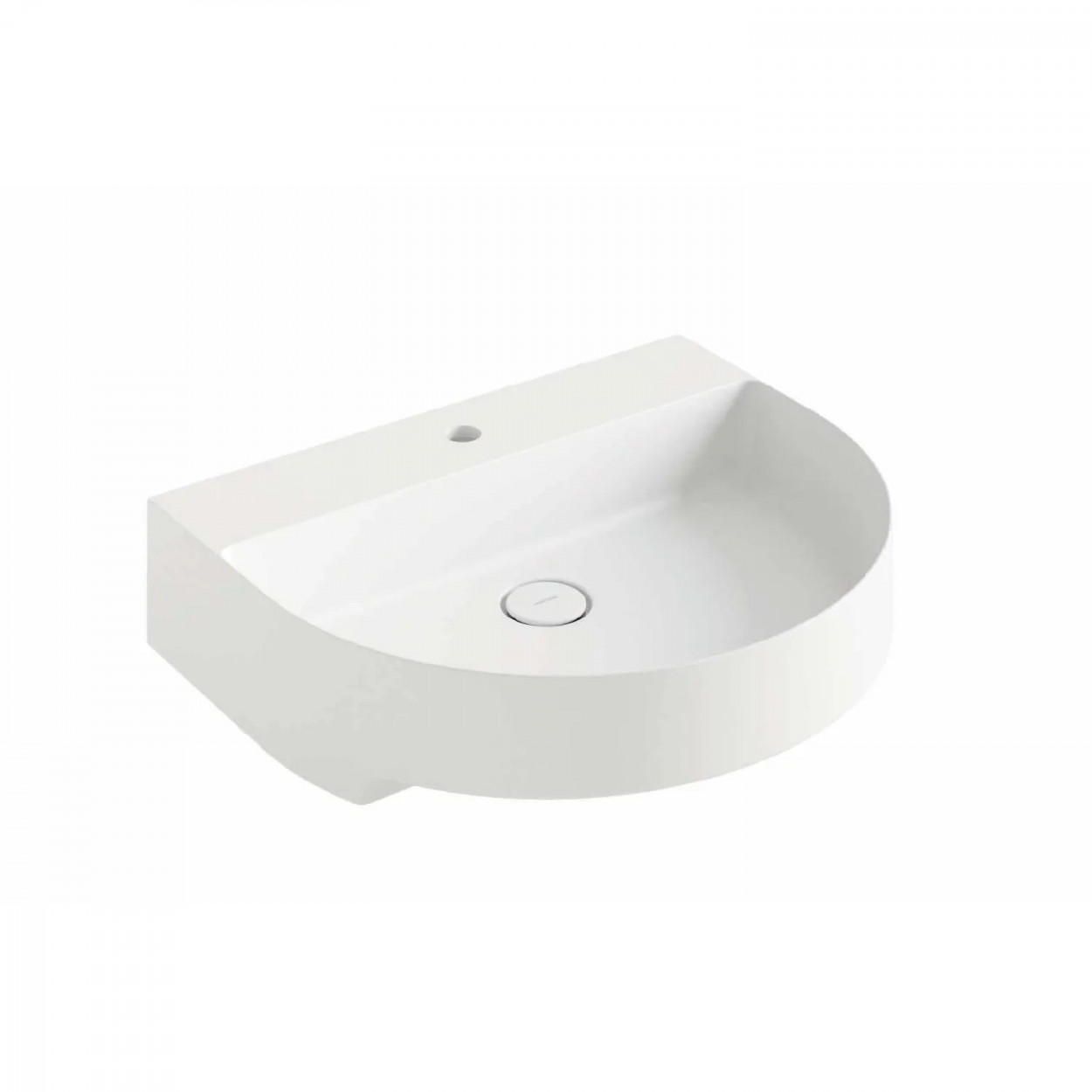 Lavabo da appoggio/sospeso Arko 60x51x12h cm bianco lucido - Hafro