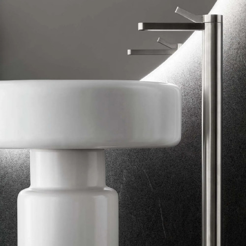 Lavabo freestanding Vigno Ø48x87h cm bianco lucido - Hafro