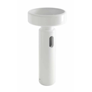 Lavabo freestanding Vigno Ø48x87h cm bianco lucido con scarico a paret