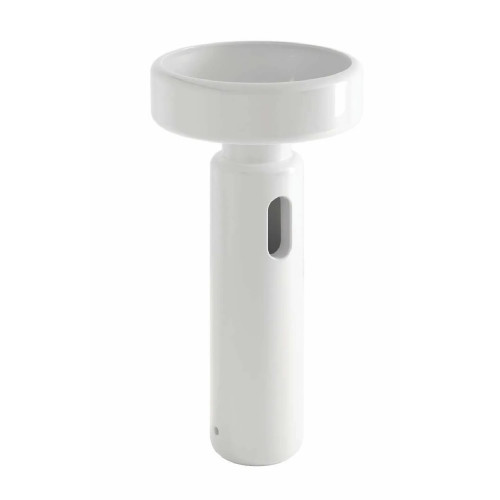 Lavabo freestanding Vigno Ø48x87h cm bianco lucido con scarico a paret