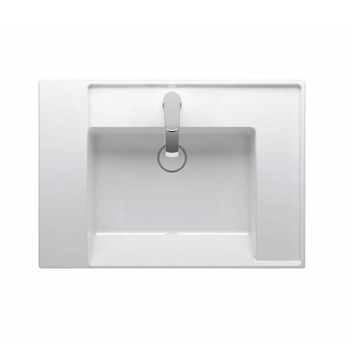 Lavabo consolle Vera 72x51x11 cm bianco lucido - Hafro