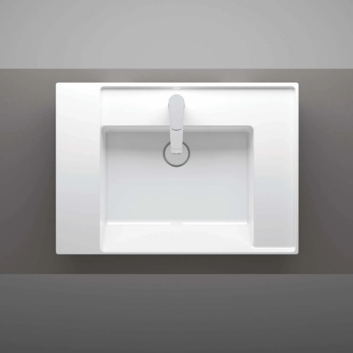 Lavabo consolle Vera 72x51x11 cm bianco lucido - Hafro