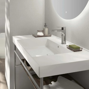 Lavabo consolle Vera 92x51x11h cm bianco lucido - Hafro 2