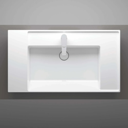 Lavabo consolle Vera 92x51x11h cm bianco lucido - Hafro
