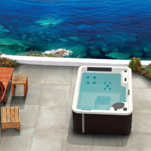 Minipiscina da esterno Happy Spa 3 posti 230x160x78h cm - Kinedo 2