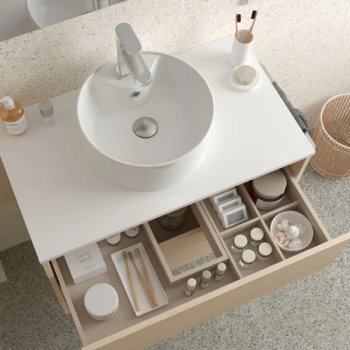 Mobile bagno sospeso 100 cm in legno nordick con lavabo - Ophelia