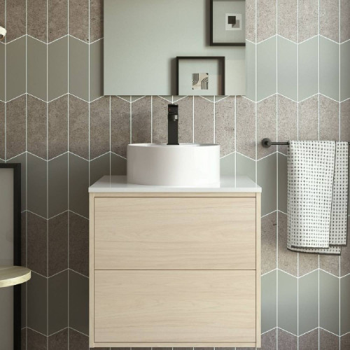 Mobile bagno sospeso 60 cm in legno nordick con lavabo - Ophelia