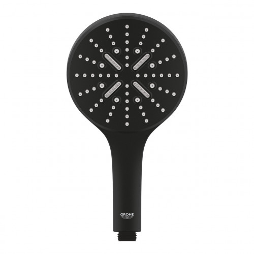 Manopola doccia 3 getti Rainshower Smartactive 130 nero opaco - Grohe