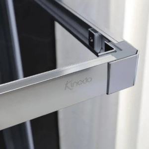 Doppia porta scorrevole Fast Plus 87/89 cm vetro trasparente – Kinedo 2