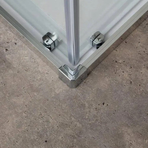 Doppia porta scorrevole Fast Plus 107/109 cm vetro trasparente – Kined