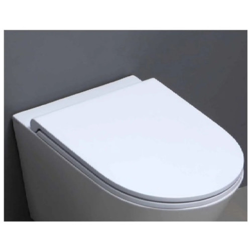 Coprivaso slim con chiusura rallentata Forma bianco lucido - Azzurra C