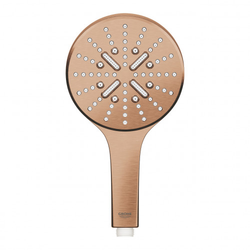 Manopola doccia 3 getti Rainshower Smartactive Oro Rosa Spazzolato - G