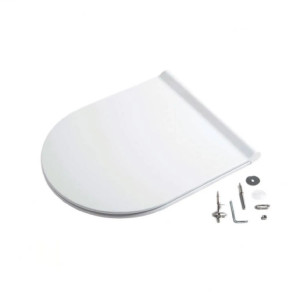 Coprivaso slim con chiusura rallentata Form/Unica bianco lucido - Alic