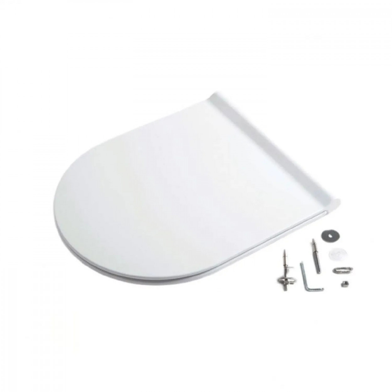 Coprivaso slim con chiusura rallentata Form/Unica bianco lucido - Alic