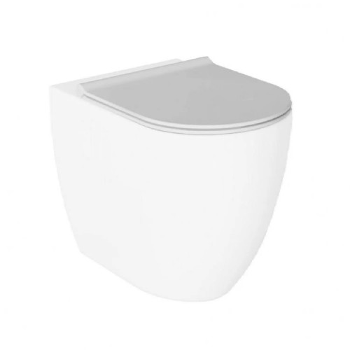 Coprivaso slim con chiusura rallentata Form/Unica bianco lucido - Alic
