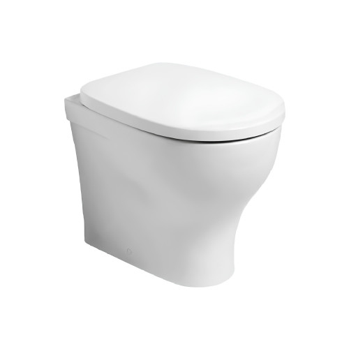 Vaso a terra filo muro Pratica bianco lucido - Azzurra Ceramica