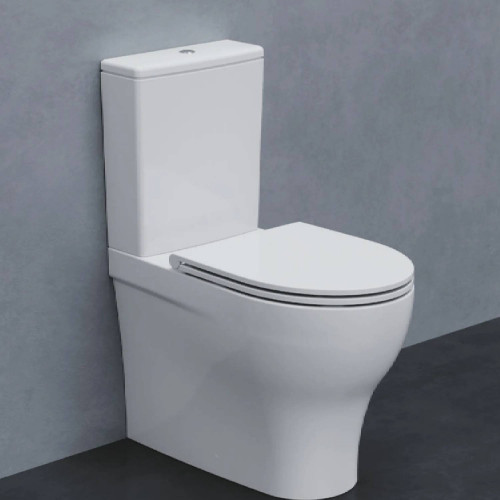 Vaso a terra filo muro Pratica bianco lucido - Azzurra Ceramica