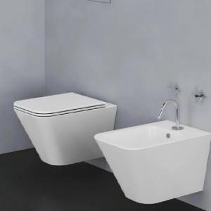 Vaso sospeso easy clean Build bianco lucido - Azzurra Ceramica 2