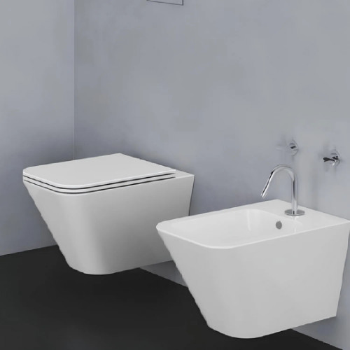Vaso sospeso easy clean Build bianco lucido - Azzurra Ceramica