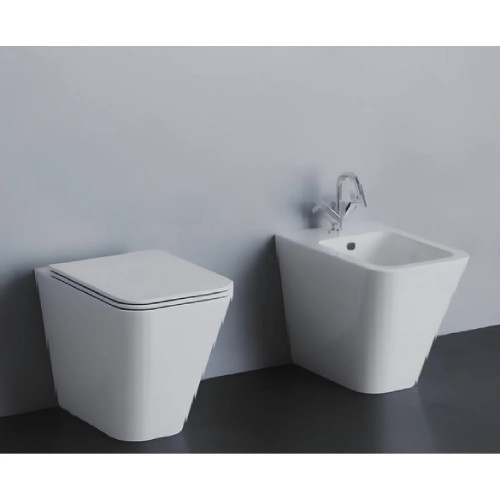 Vaso a terra easy clean Build bianco lucido - Azzurra Ceramica