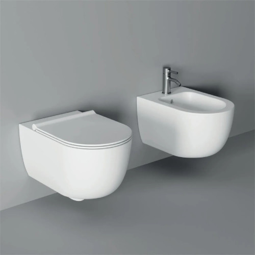 Vaso sospeso 50 cm Unica bianco lucido - Alice Ceramica