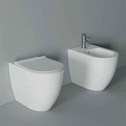 Bidet a terra filo muro Form bianco lucido - Alice Ceramica