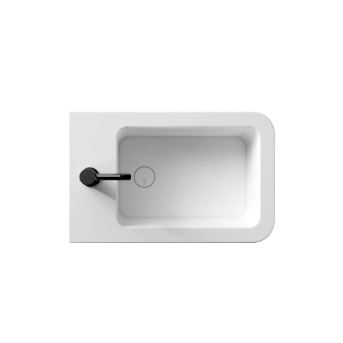 Bidet a terra filo muro Hide Square bianco lucido - Alice Ceramica