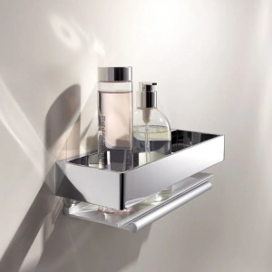 Cestino doccia estraibile con tergivetro Edition 11 cromo - Keuco 2