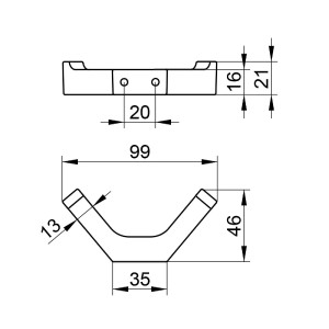 Appendiabiti doppio Edition 11 cromo - Keuco 2