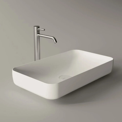 Lavabo da appoggio 60x35xh12 cm Form bianco lucido - Alice Ceramica