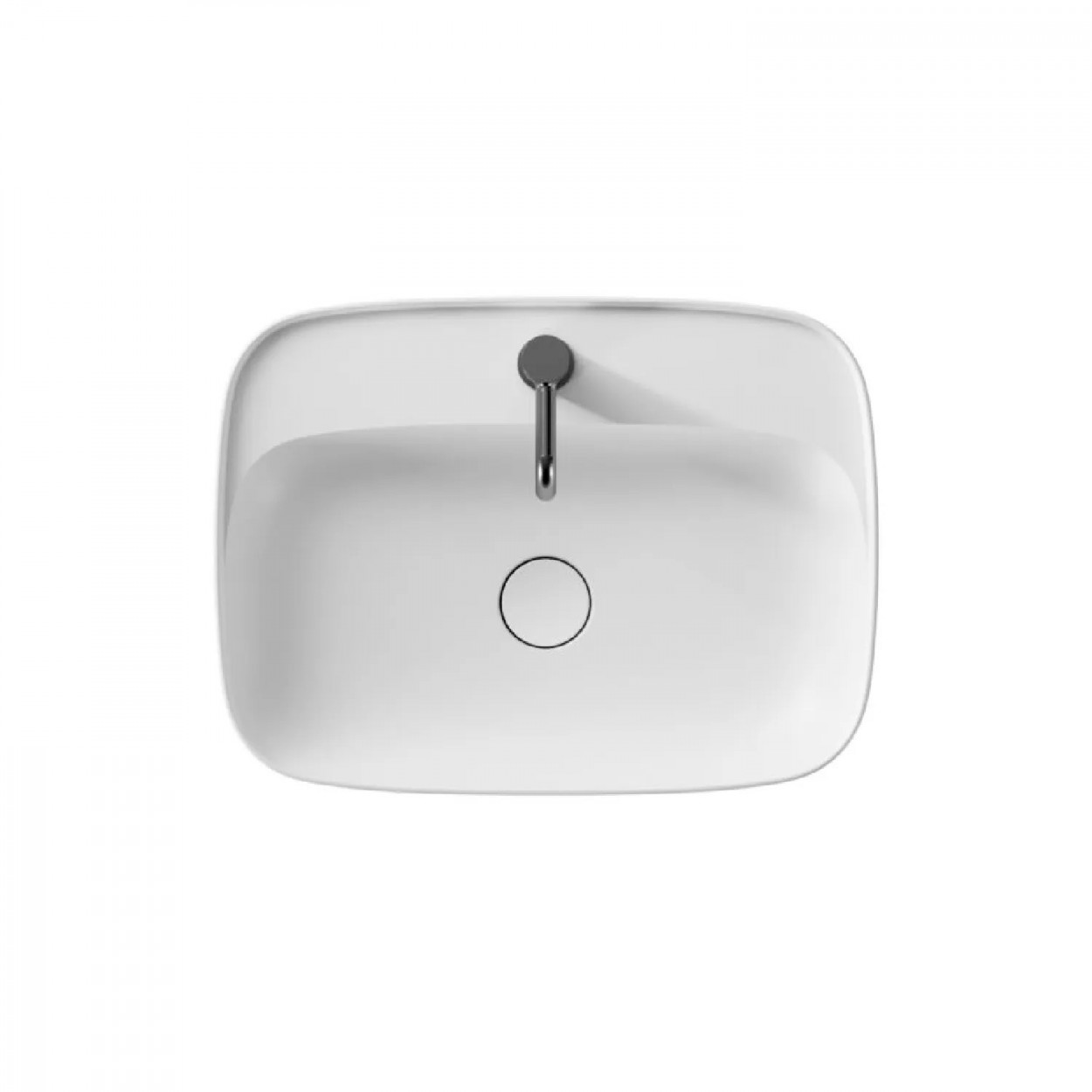 Lavabo da appoggio 60x45xh12 cm Form bianco lucido - Alice Ceramica