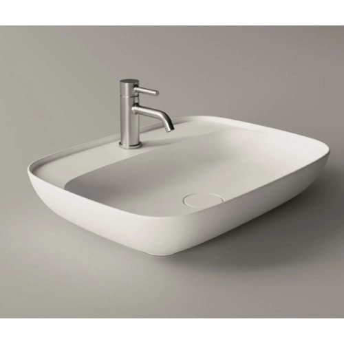 Lavabo da appoggio Form 60x45xh12 cm bianco lucido - Alice Ceramica