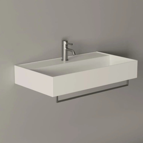Lavabo sospeso 80x45xh13,5 cm Hide bianco lucido - Alice Ceramica