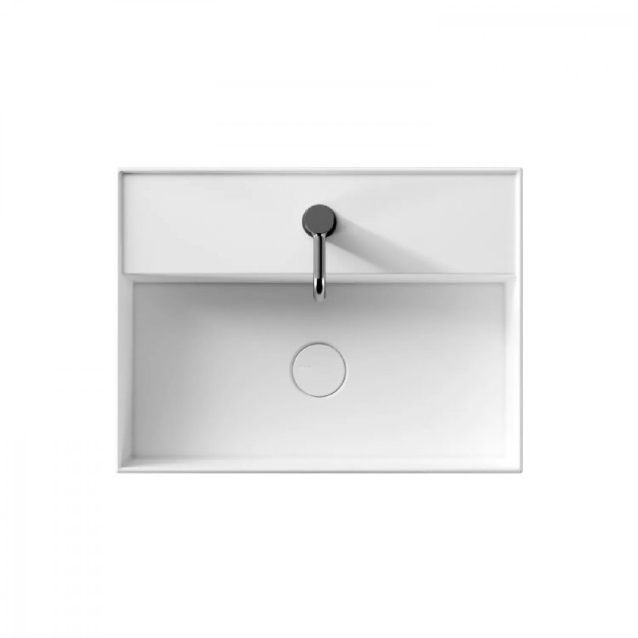 Lavabo sospeso 60x45xh13,5 cm Hide bianco lucido - Alice Ceramica