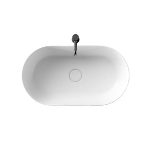 Lavabo da appoggio ovale 70x38,5 cm Unica bianco lucido - Alice Cerami