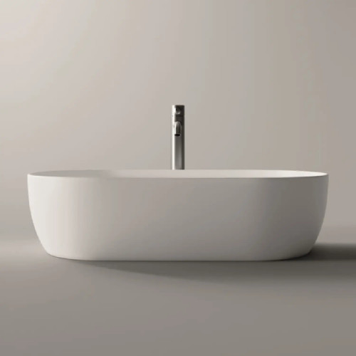 Lavabo da appoggio ovale 70x38,5 cm Unica bianco lucido - Alice Cerami