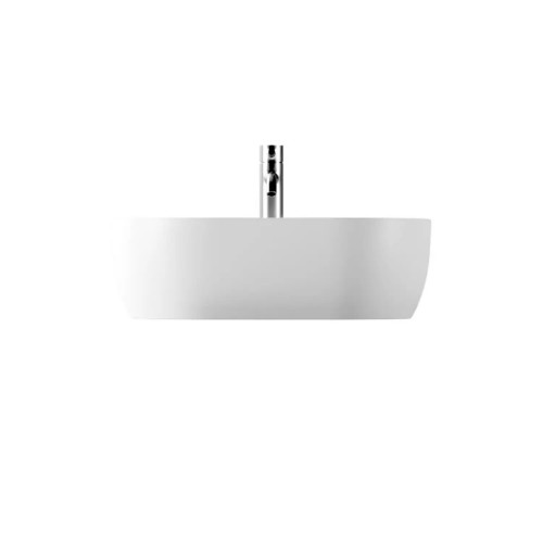 Lavabo da appoggio ovale 55x35xh17 cm Unica bianco lucido - Alice Cera